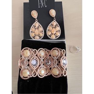 INC earrings and bracelet